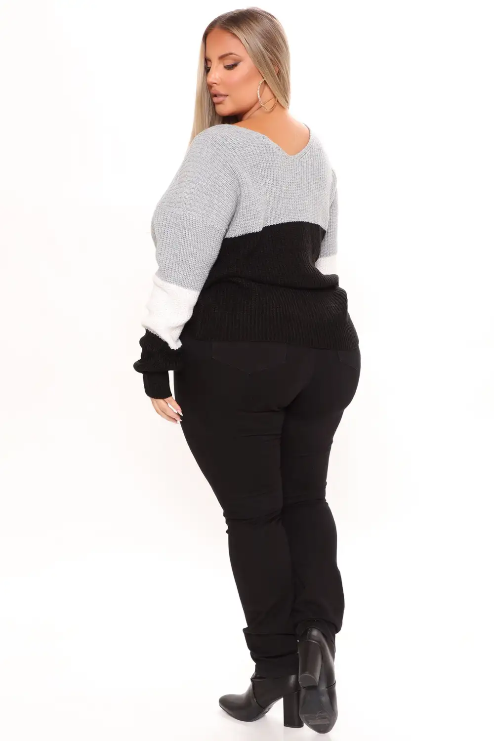 Just A Little Twisted Sweater - Black