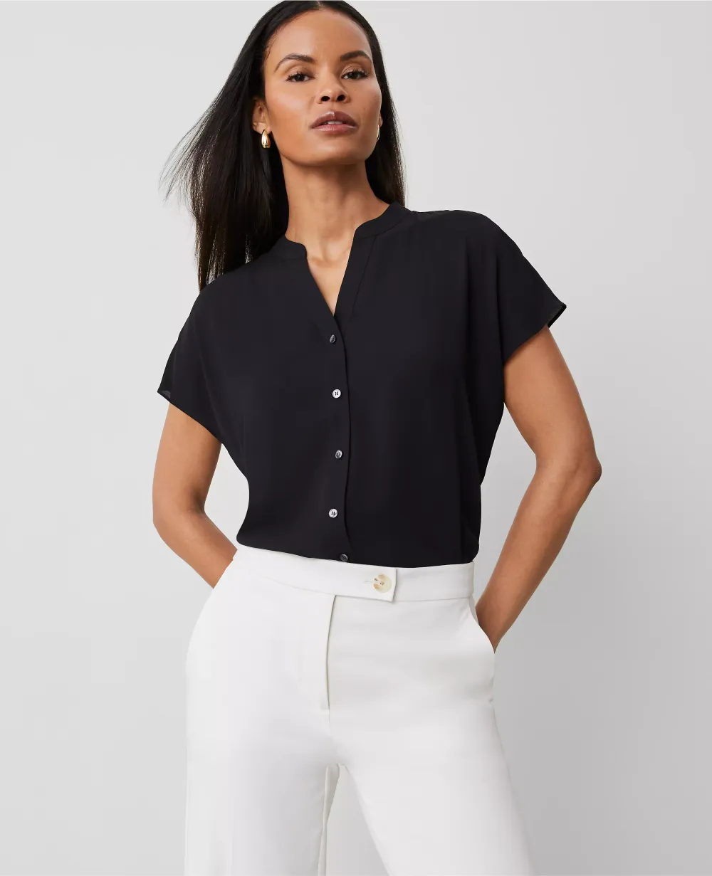 Split Neck Blouse