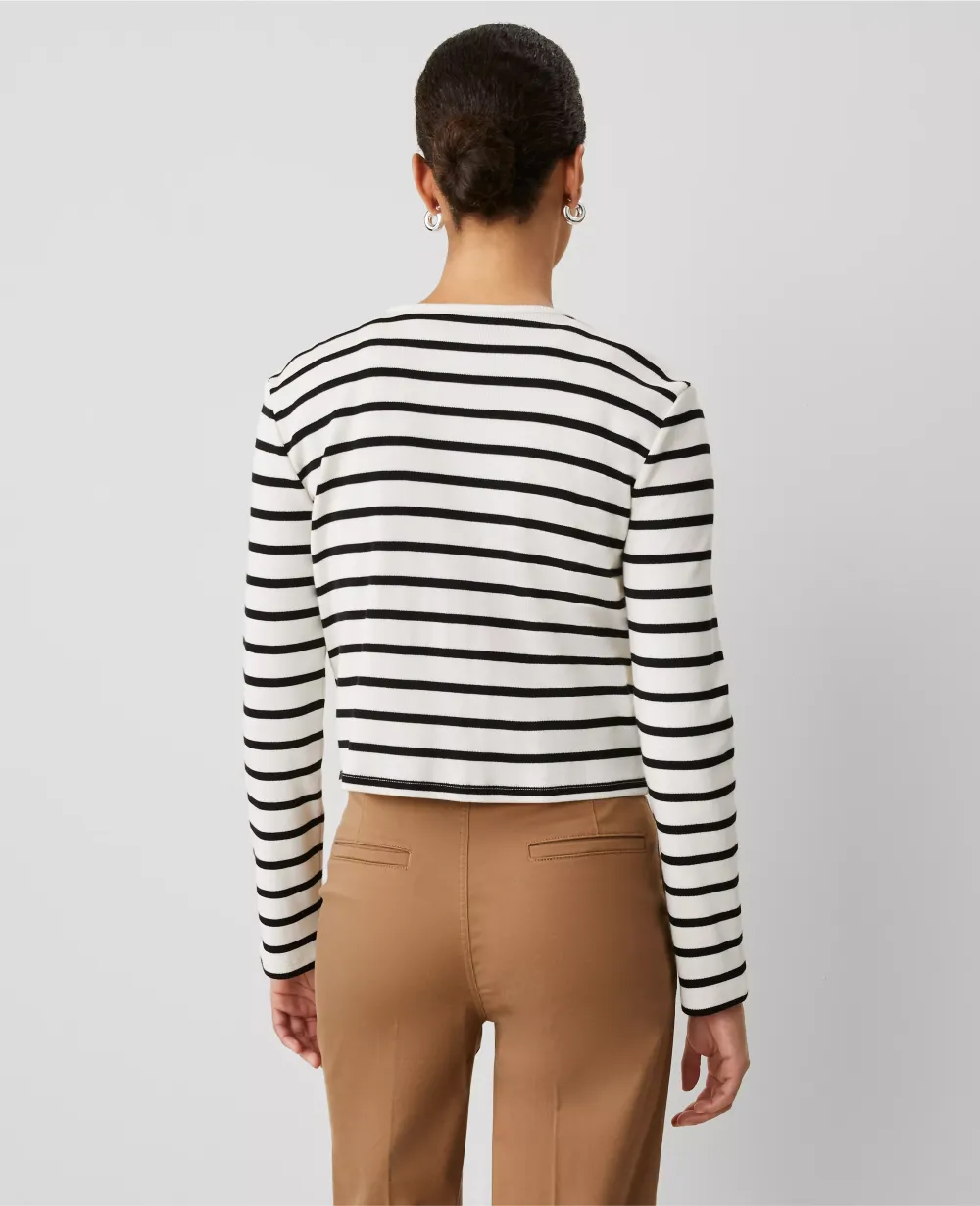 Weekend Collection Striped Knit Jacket