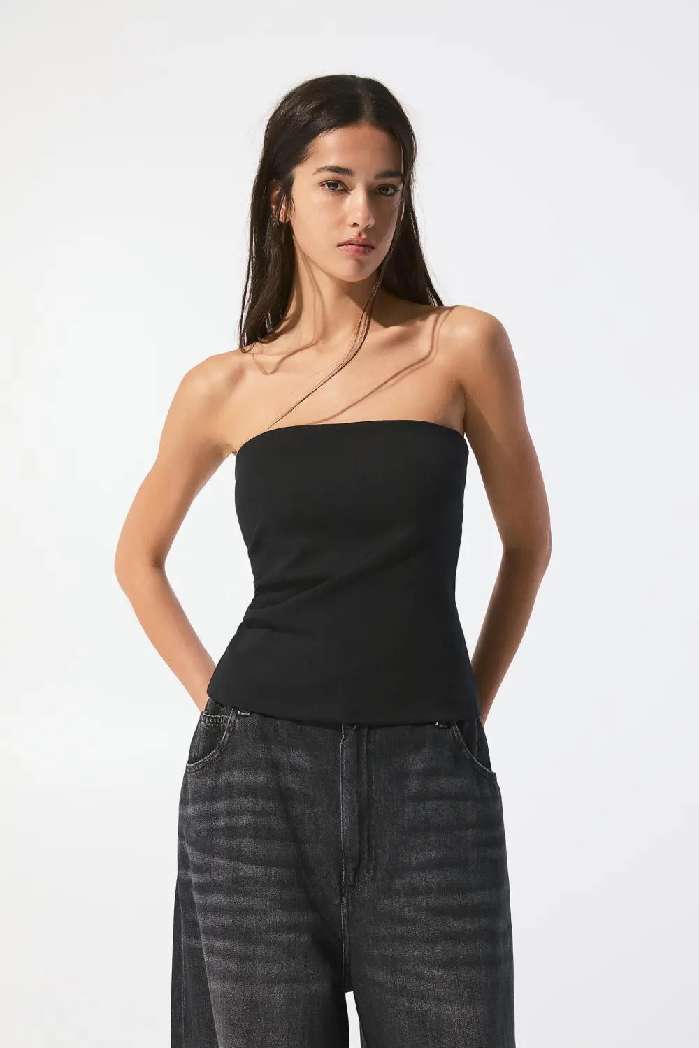 Strapless top