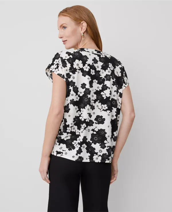 Floral Mixed Media Top