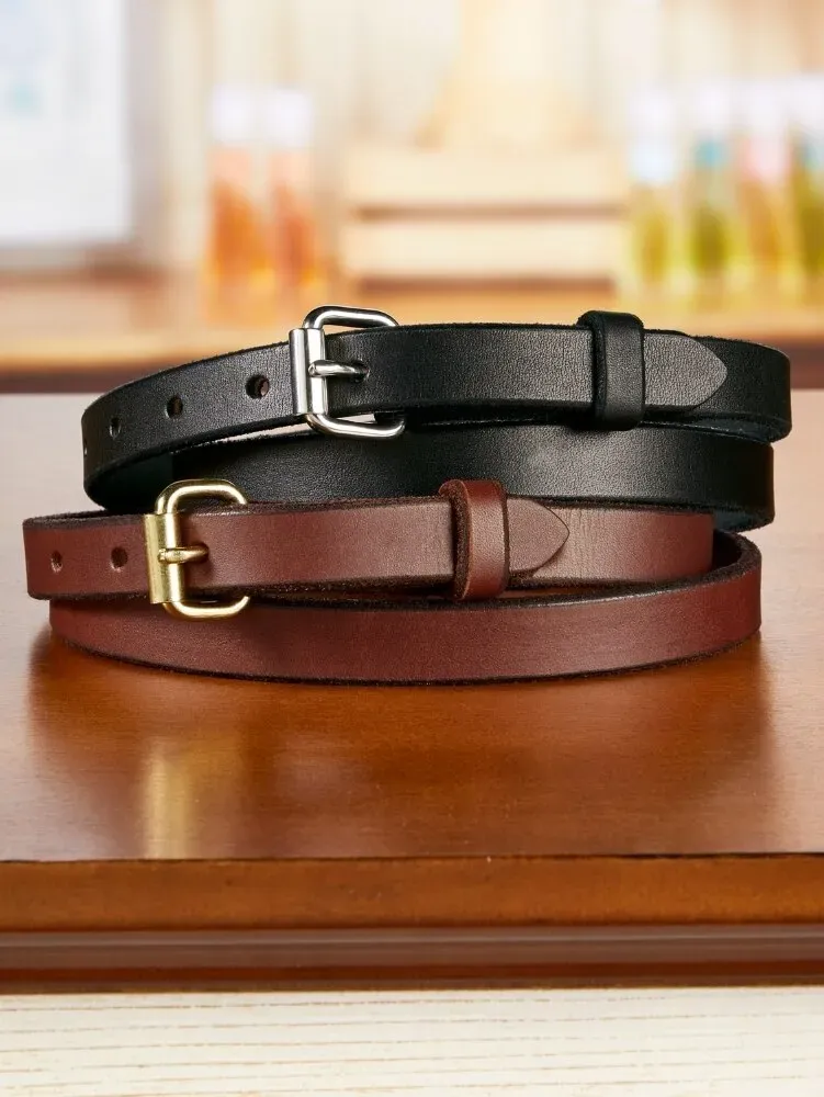 Women's 3/4 Inch Leather Belt