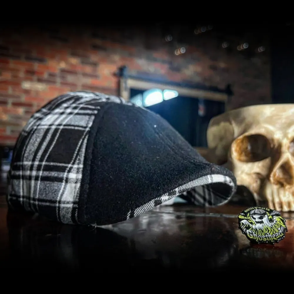 The Ghosthead Boston Scally Cap - Black