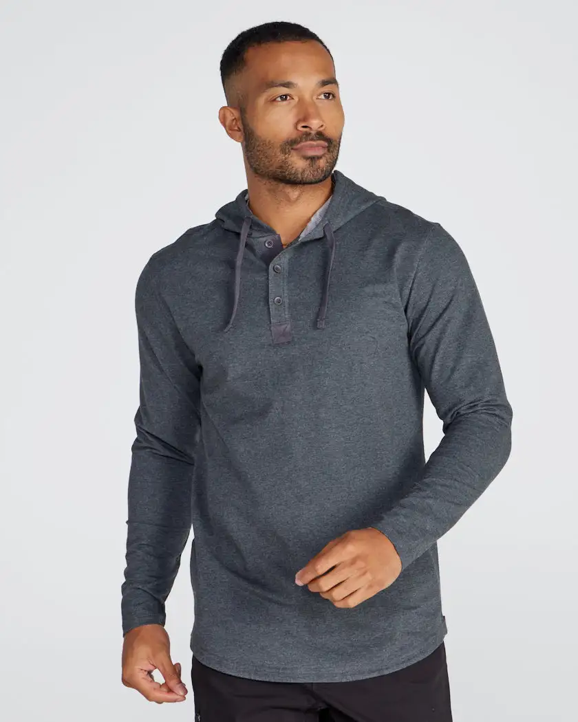 Drop-Cut: Lux Hooded Henley