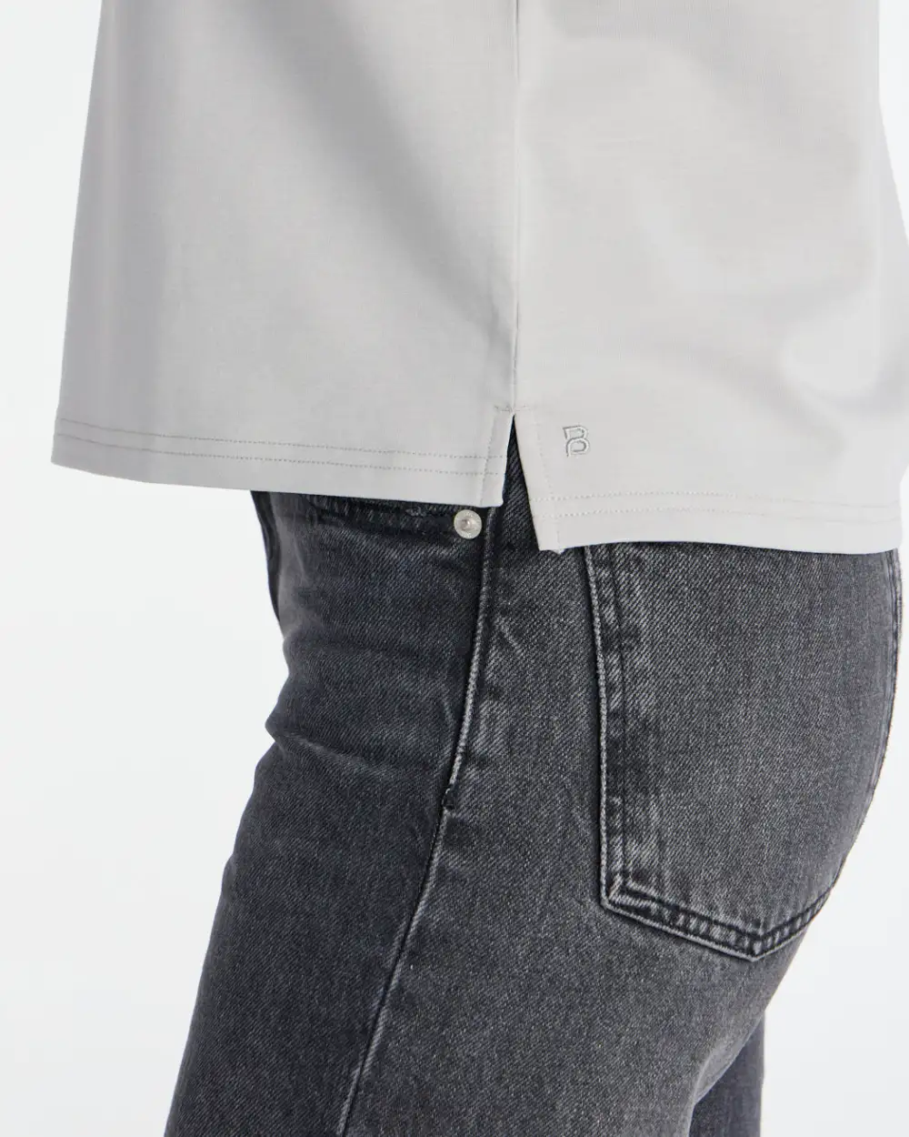 Lux Relaxed Split Hem Pocket Tee