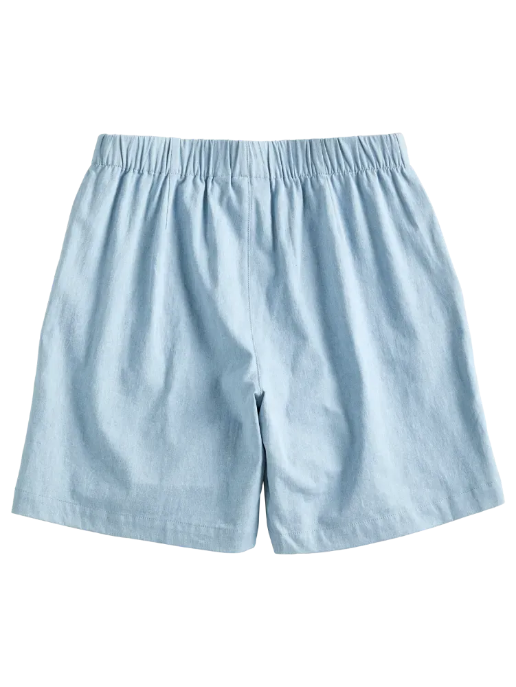 Women's Comfort Waist Chambray Pull-On Shorts