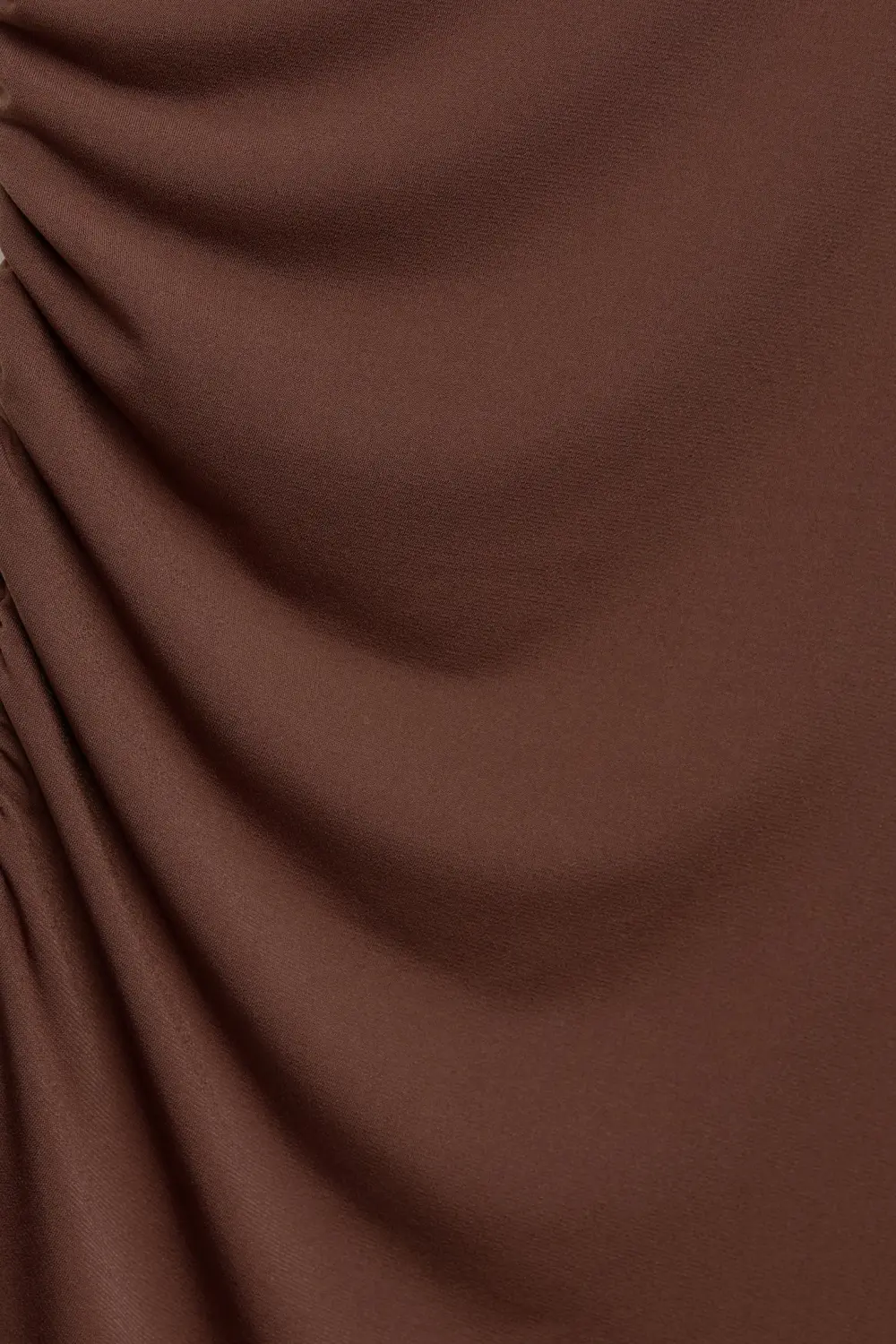Vestido midi frunces