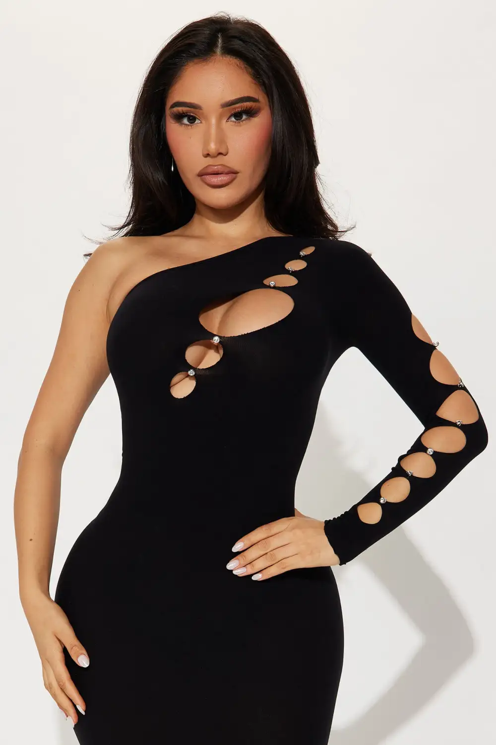 Sophia Seamless Maxi Dress - Black