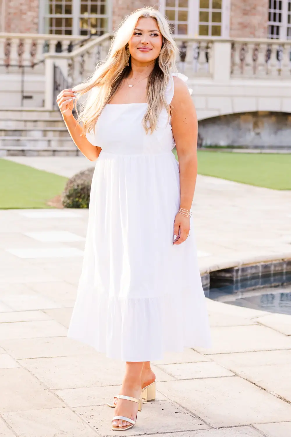 So This Is Love Dress, White
