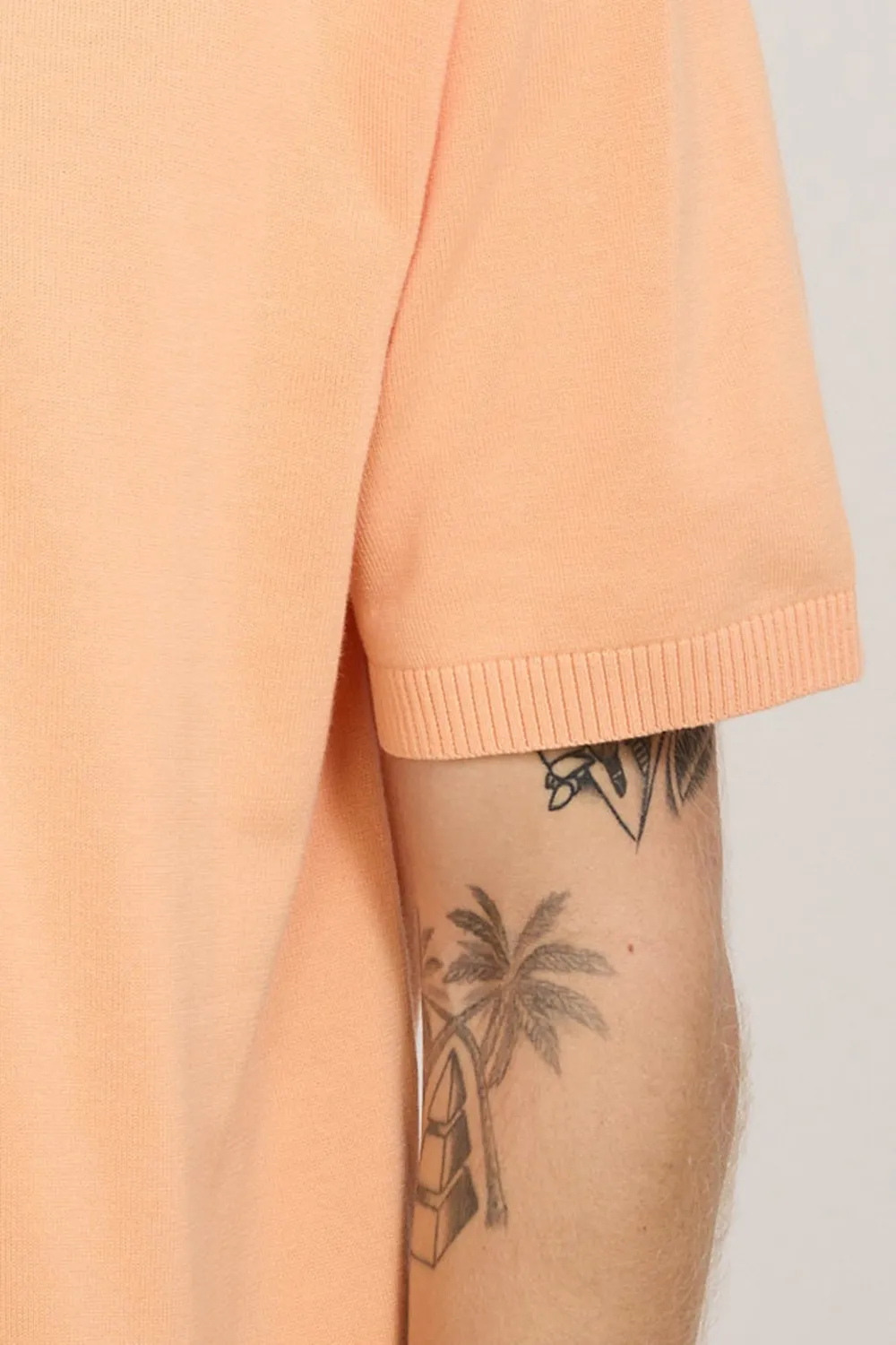 Knit Polo 12G Orange