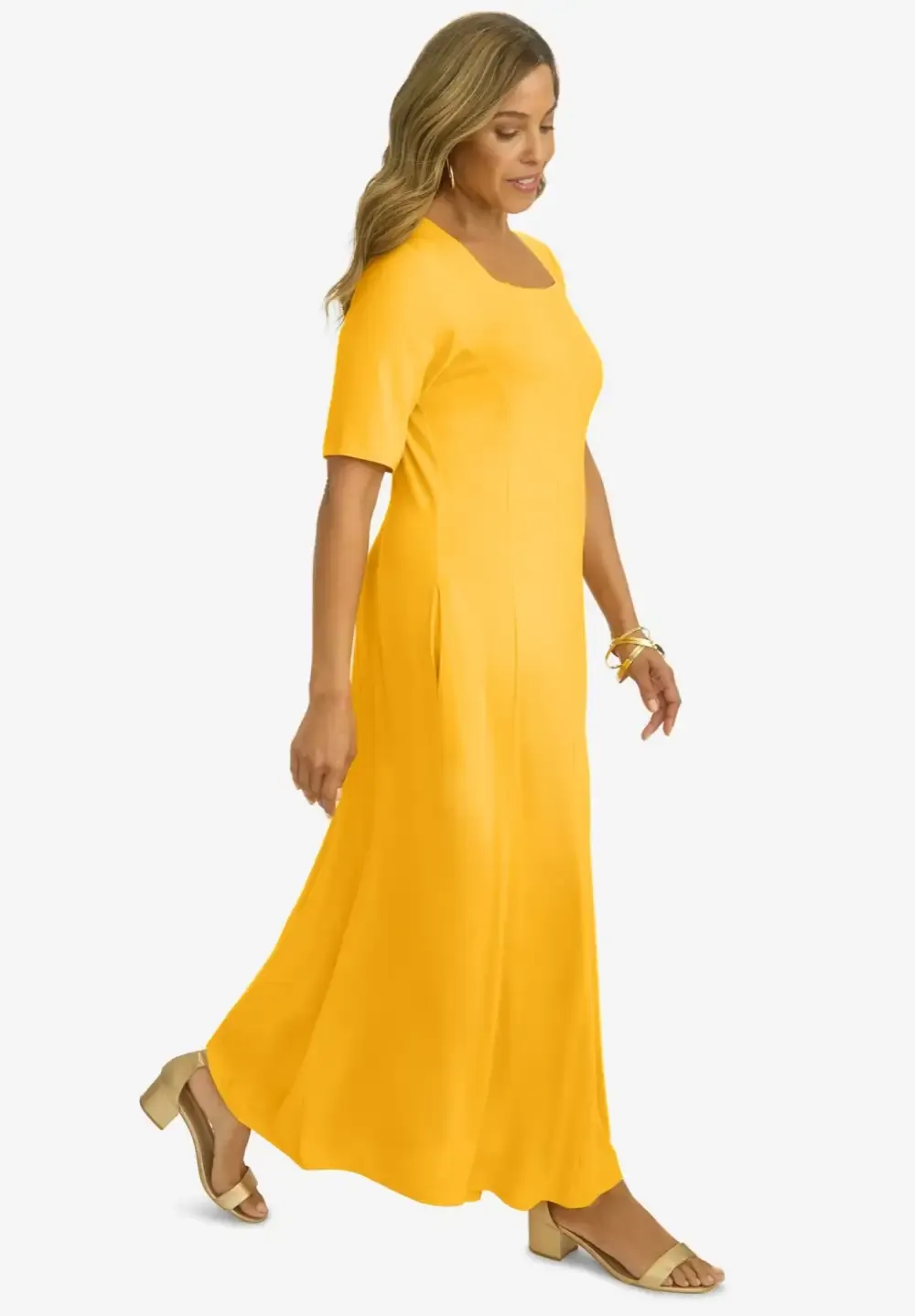 Square Neck Maxi Dress