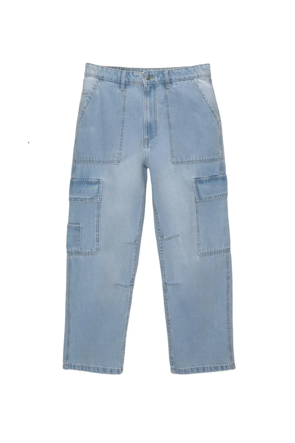 Straight-leg cargo jeans
