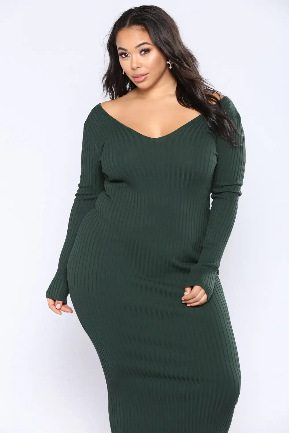 Kallan Knit Dress - Hunter Green