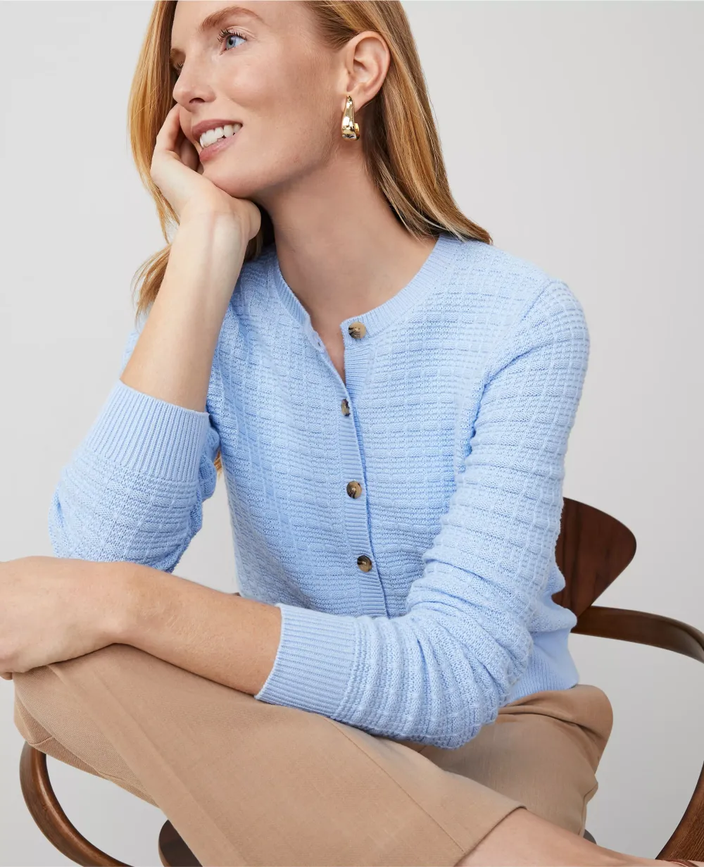 Striped Textured Ann Cardigan