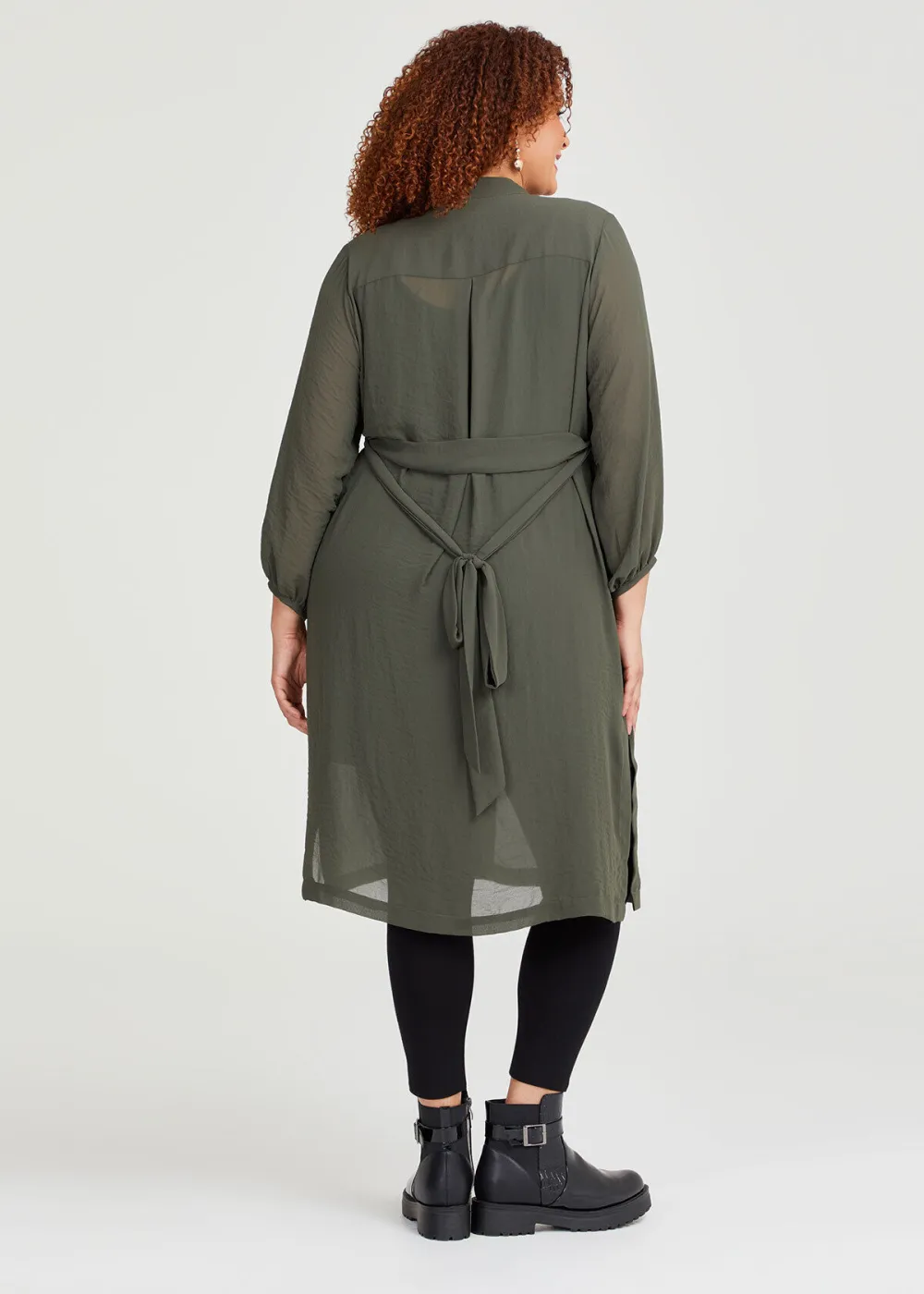 Chiffon Mia Ruffle Neck Shirt