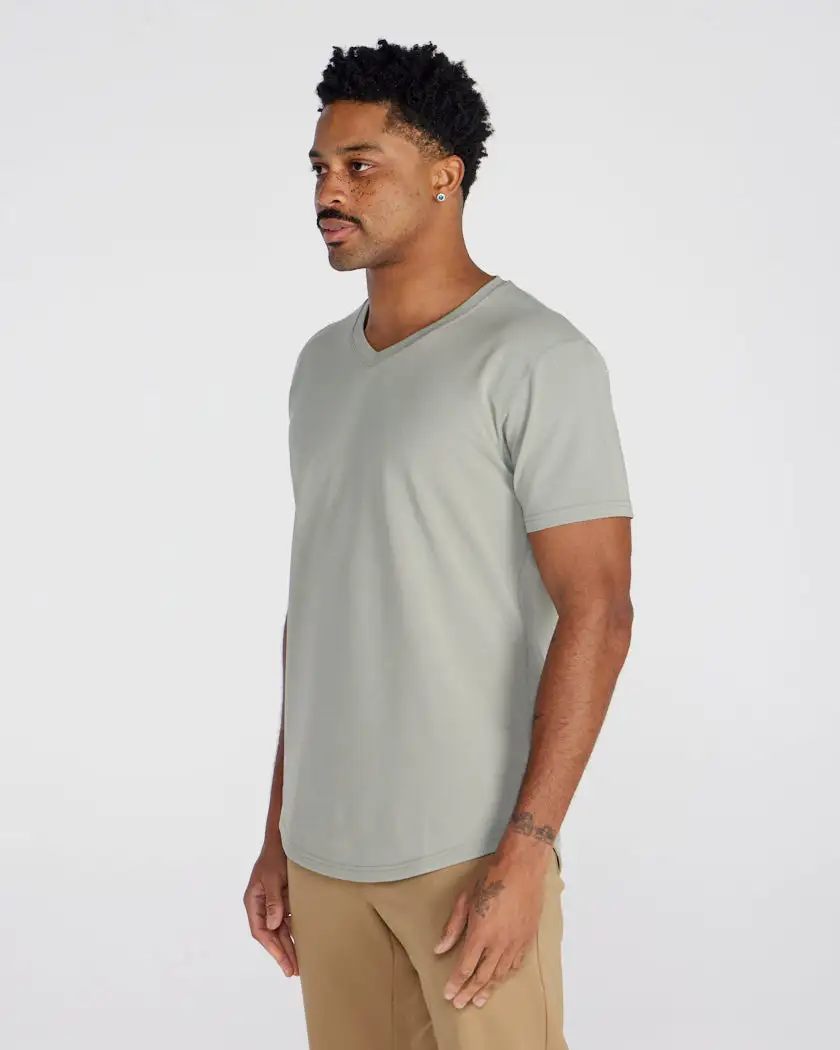 Drop-Cut V-Neck: Lux