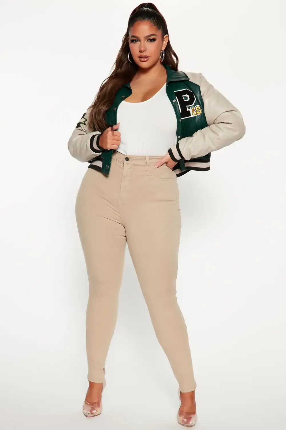 Tall Classic High Waist Skinny Jeans - Khaki