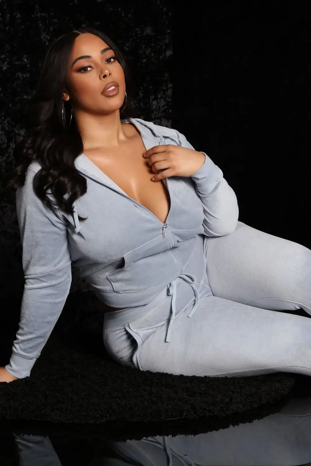 The Original Trendsetter Velour Set - Blue