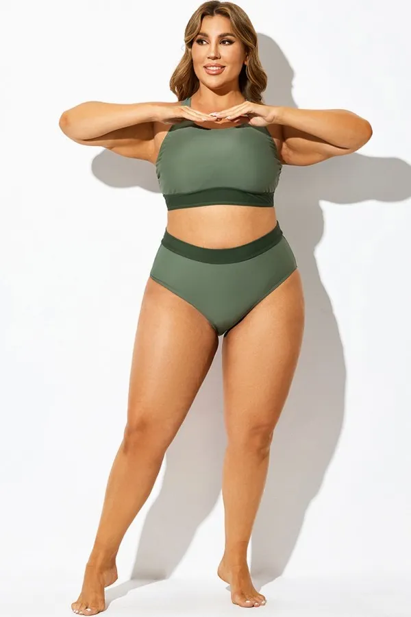 Green Fashion Full Coverage Brief For Lady