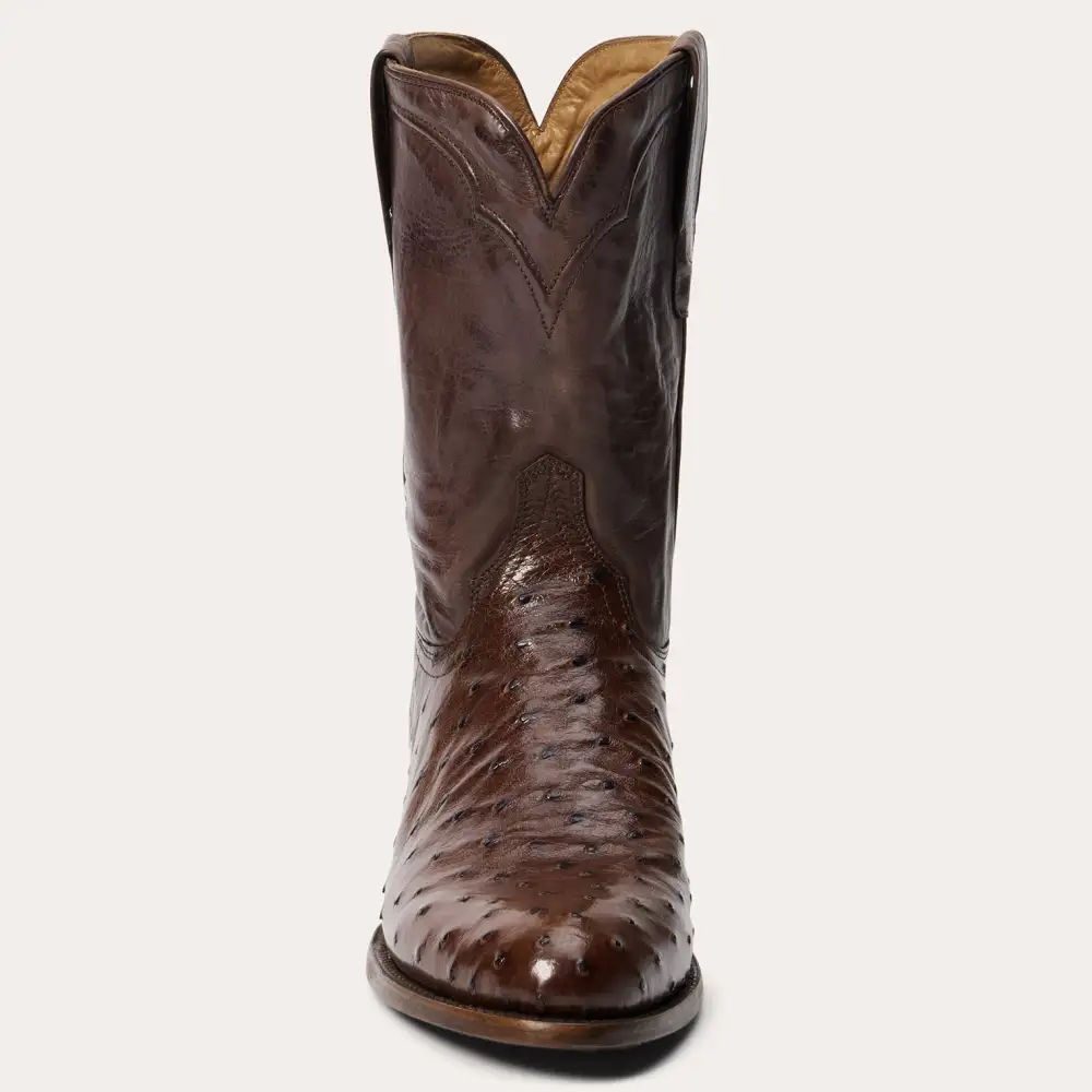 Austin Ostrich Roper Boots