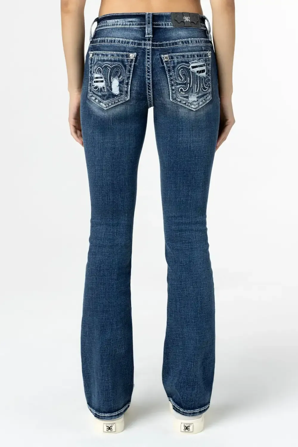 Classic Logo Blowout Bootcut Jeans