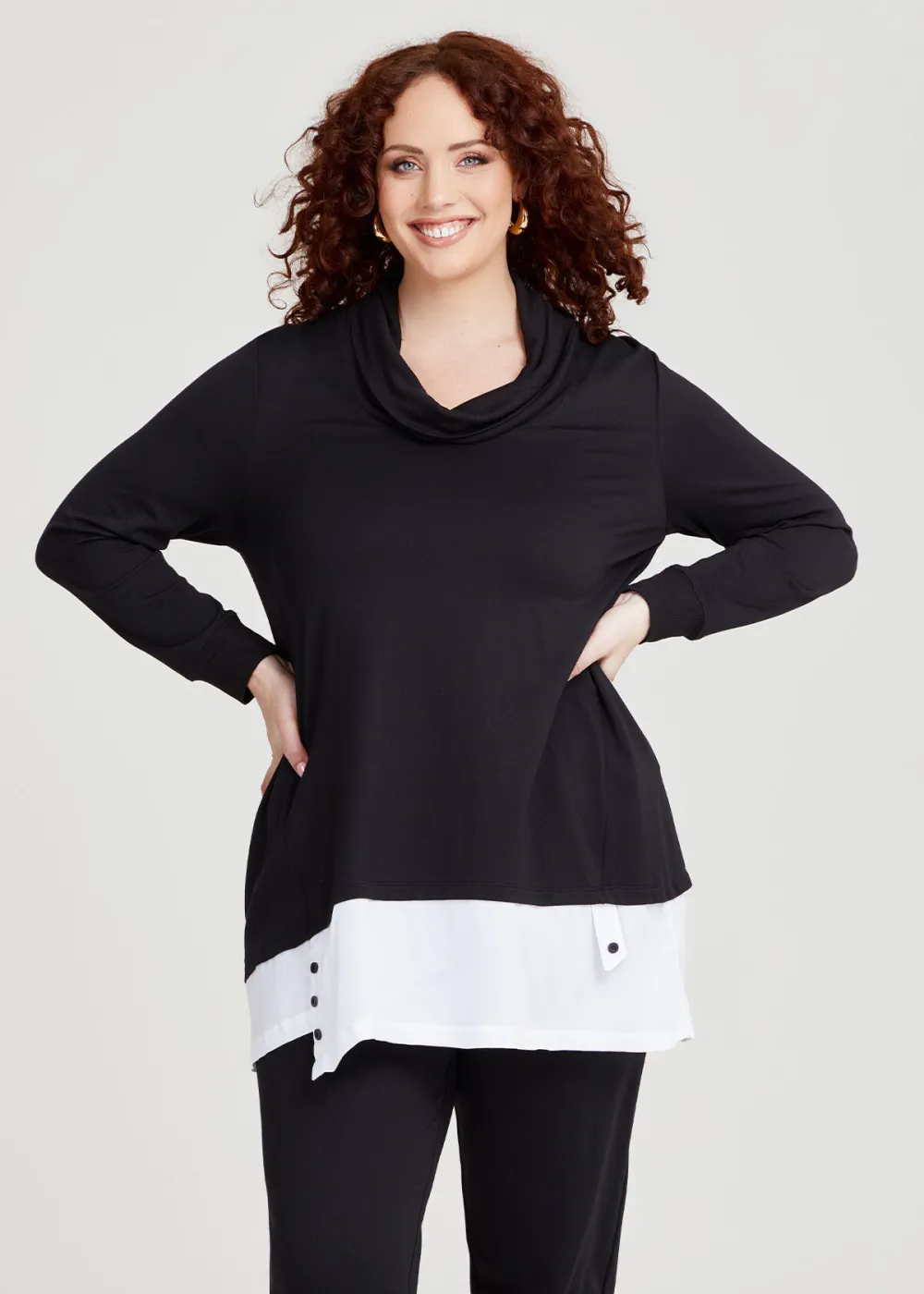 Ponte Carlie Contrast Tunic