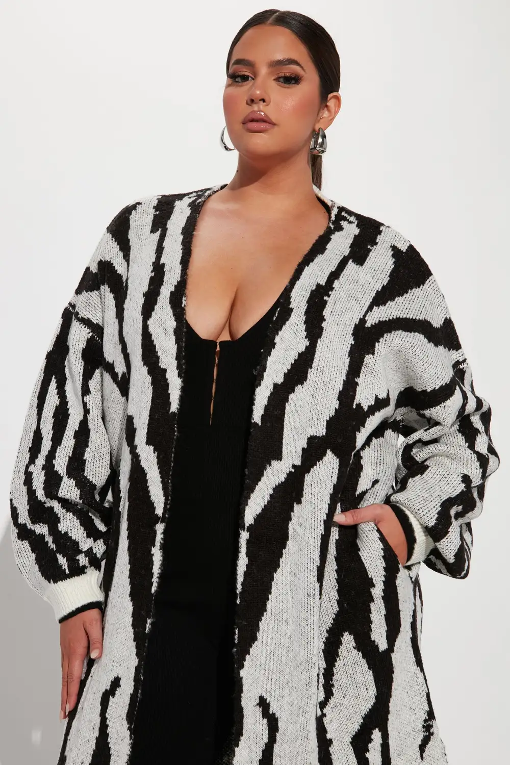 Dangerously Fierce Cardigan - Grey/combo