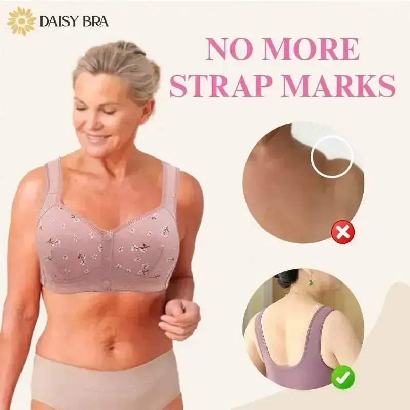10-Pack Women's Bra - Comfortable & Convenient Front Button Bra