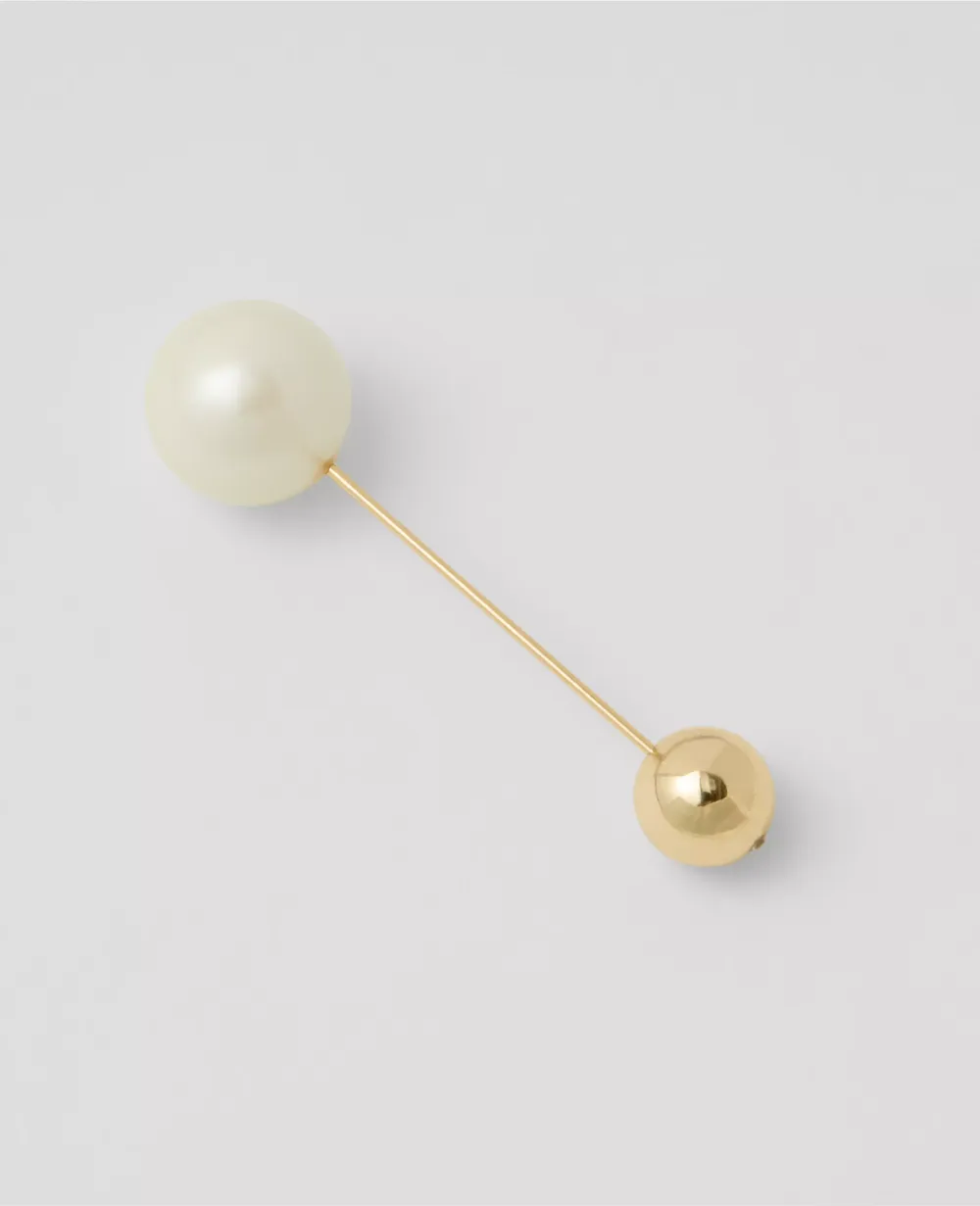 Pearlized Ball Brooch