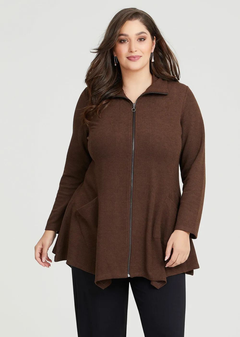 Double Knit Zip Jacket