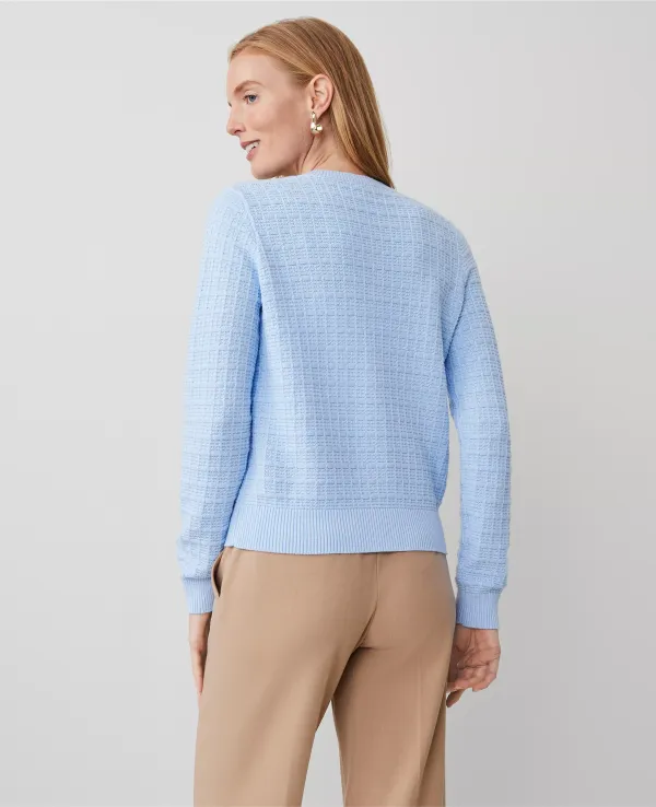 Striped Textured Ann Cardigan