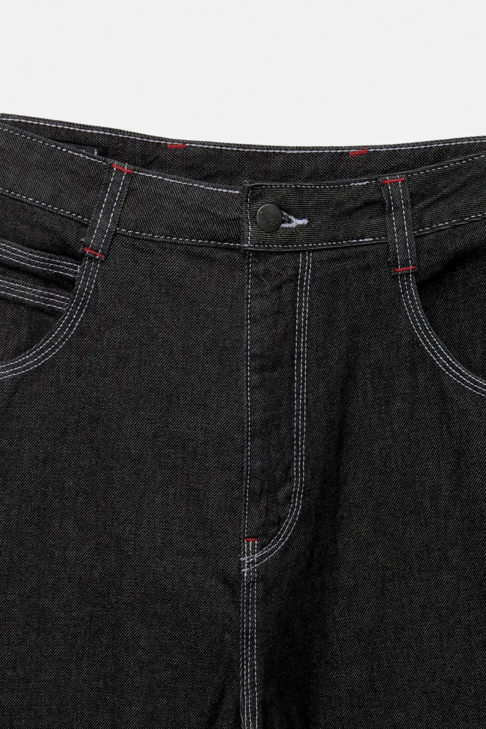 Super baggy carpenter jeans with turn-up hems