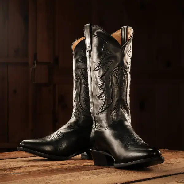 Ames Corded & Burnished Leather Boot