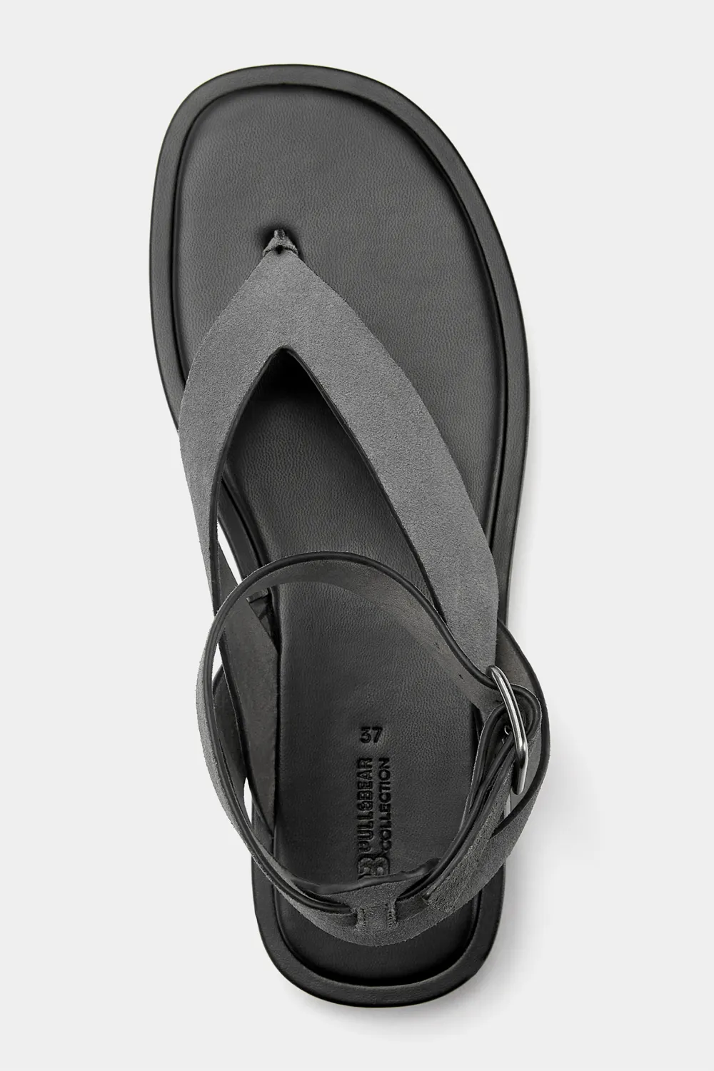 Sandalias planas tiras piel