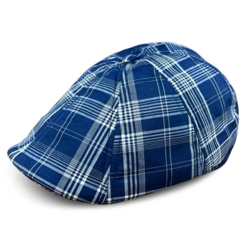 The Blue House Peaky Boston Scally Cap - Plaid