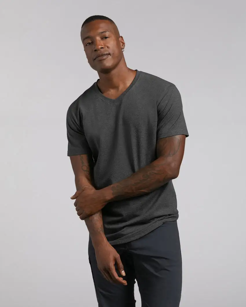 Drop-Cut V-Neck: Lux
