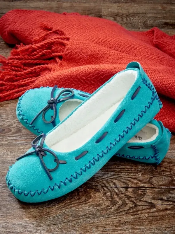 Women's Suede Moccasin Slipper