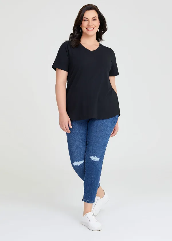 Australian Cotton V-neck T-Shirt