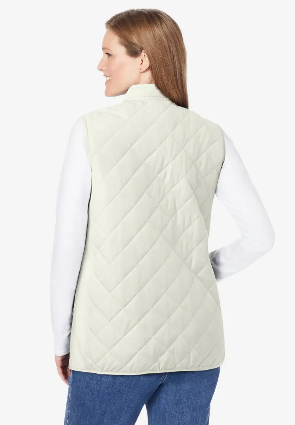 Zip-Front Quilted Vest