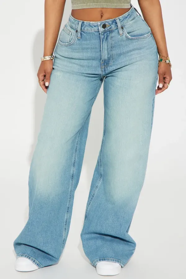 Melody Tinted Baggy Jeans - Vintage Wash