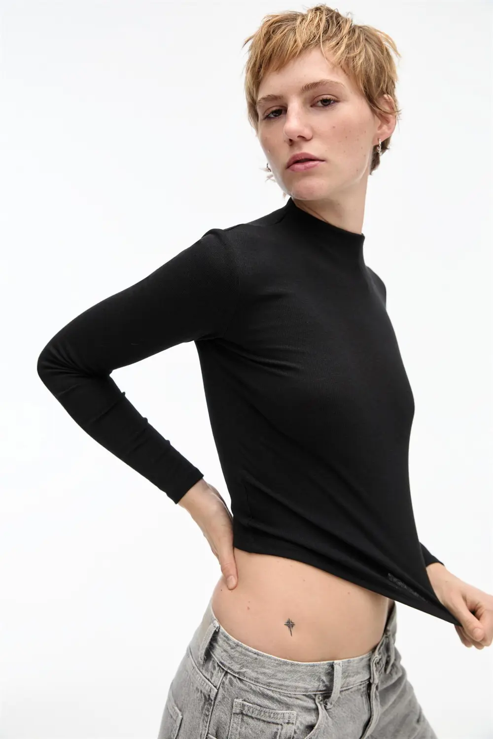Camiseta cuello perkins