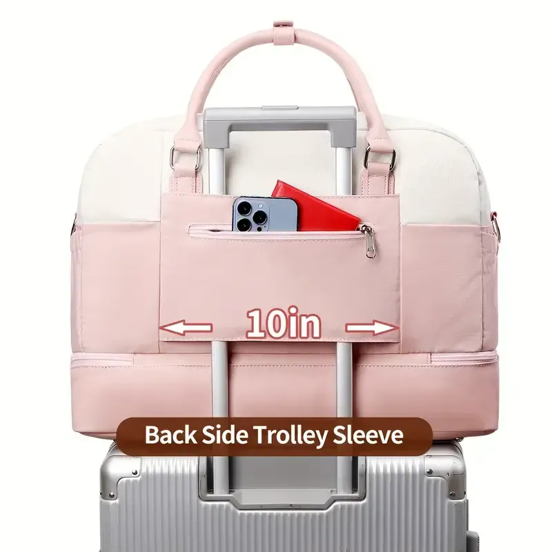 Large Capacity Travel Bag Set - Ultra-Lightweight, Smooth-Glide Zipper, Portable, Adjustable Detachable Strap - Unisex, Daily Commute, Weekend Getaway, Business Trip, Overnight Bag, Versatile Handbag