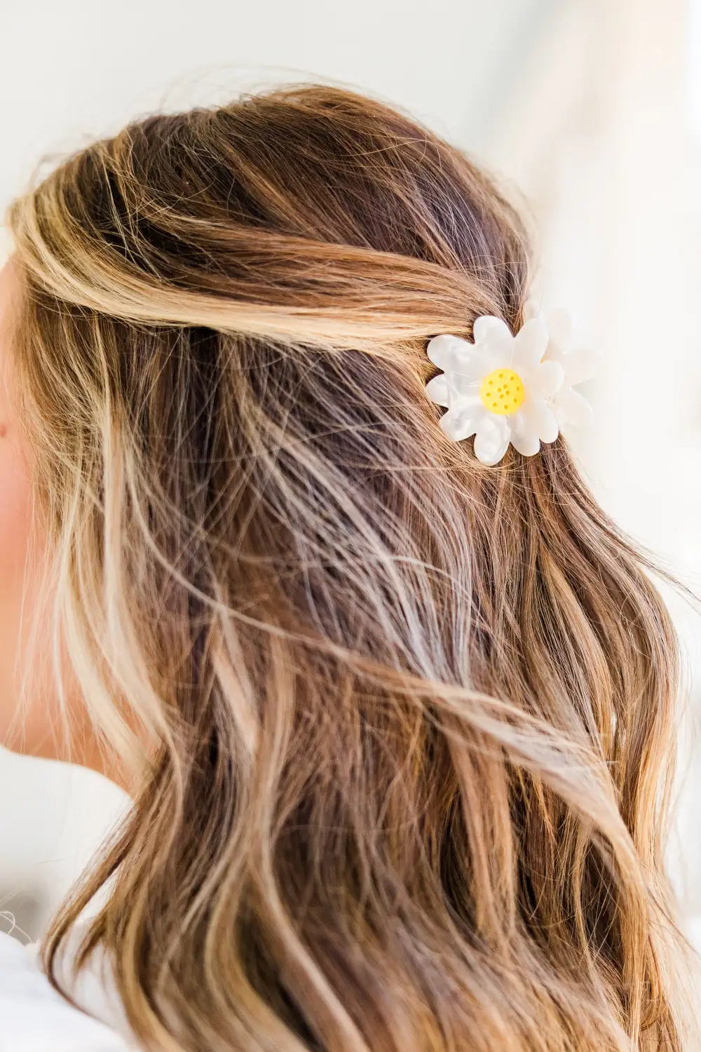 You're My Sunflower Hair Claw, White