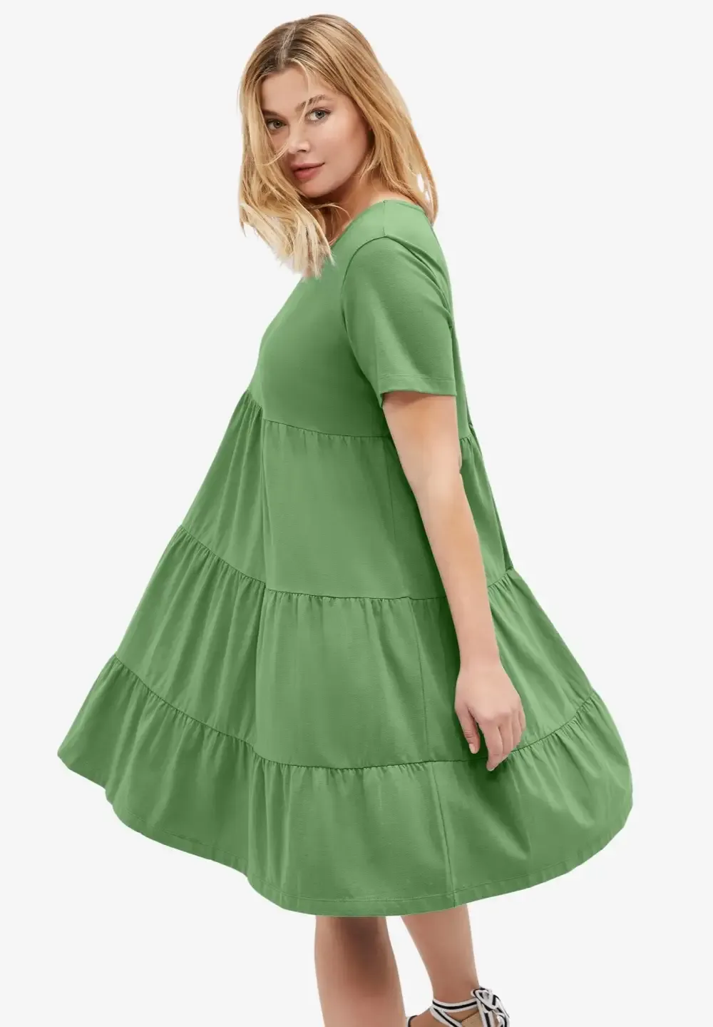 Tiered Knit Tee Dress