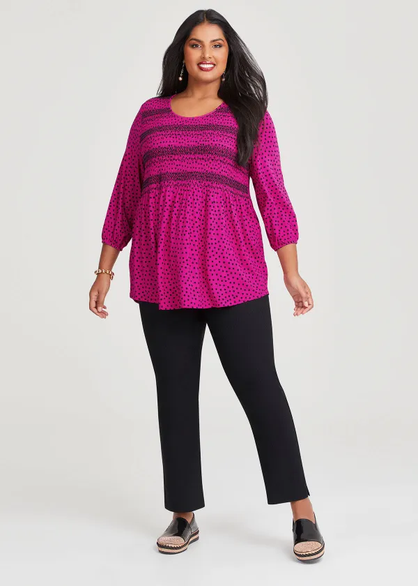 Natural Viva Magenta Top