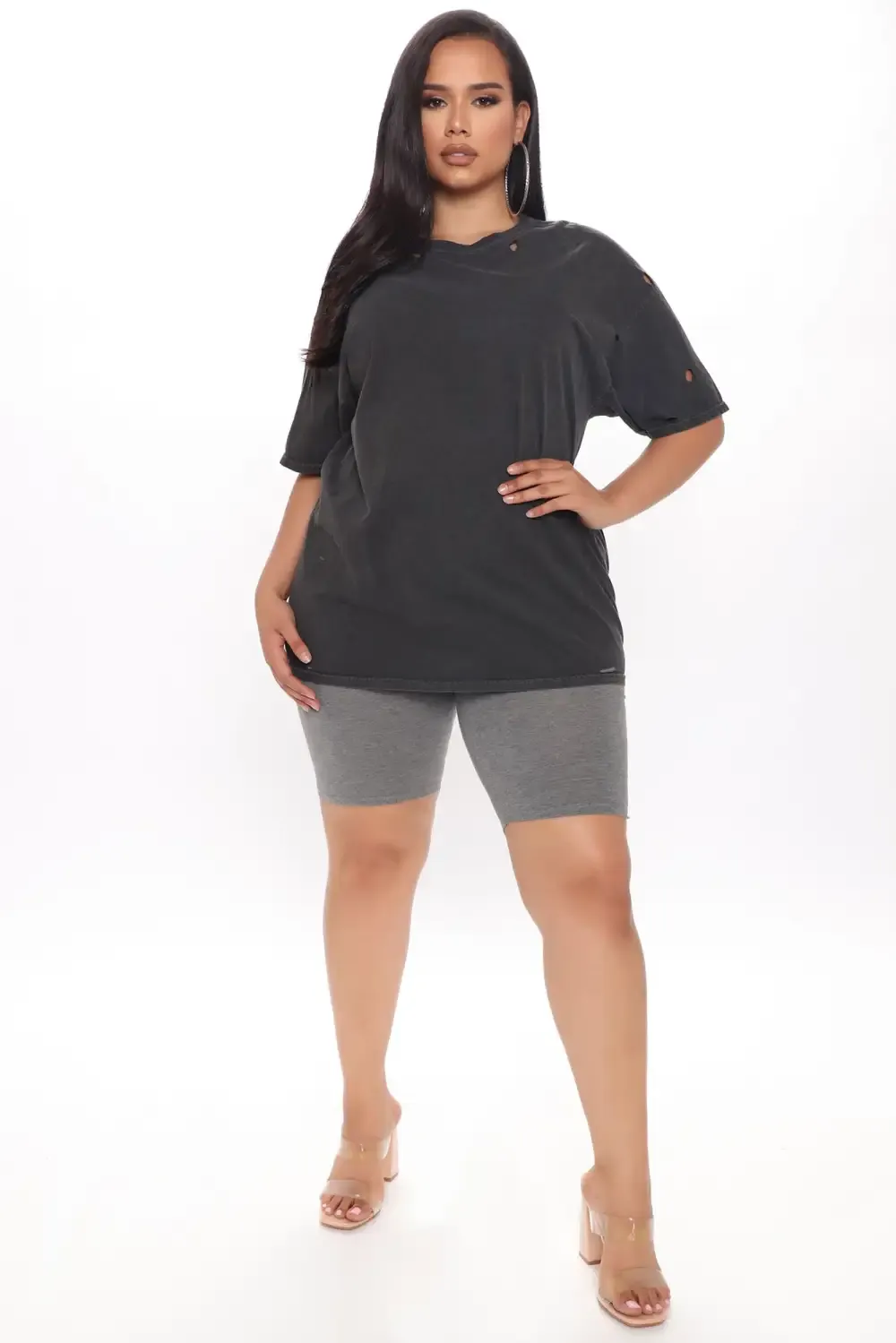 Brooke Biker Shorts - Grey