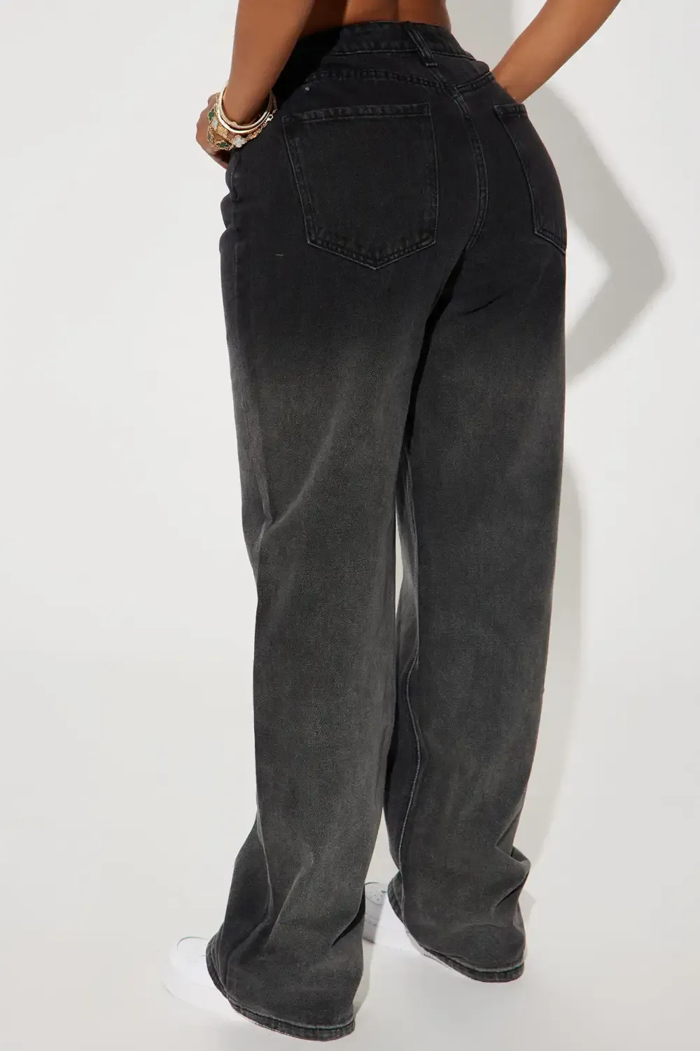 Onyx Ombre Non Stretch Straight Leg - Black Wash