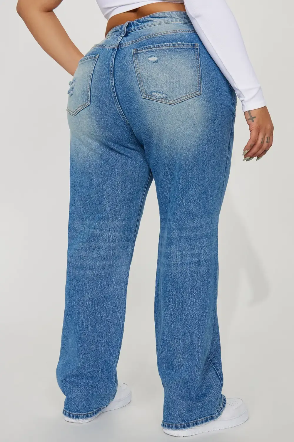 Got Game Straight Leg Jeans - Medium Wash