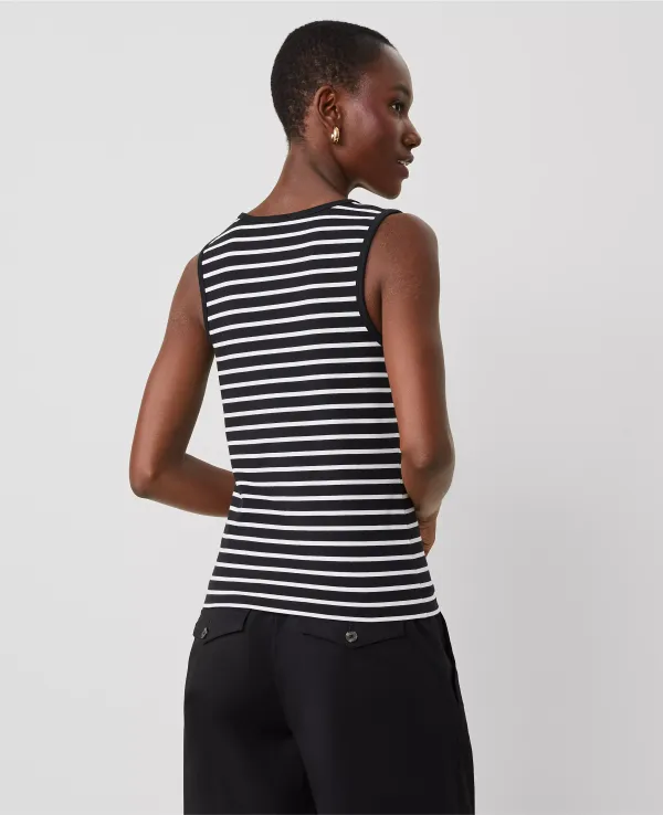 Striped Scoop Neck Tank Top