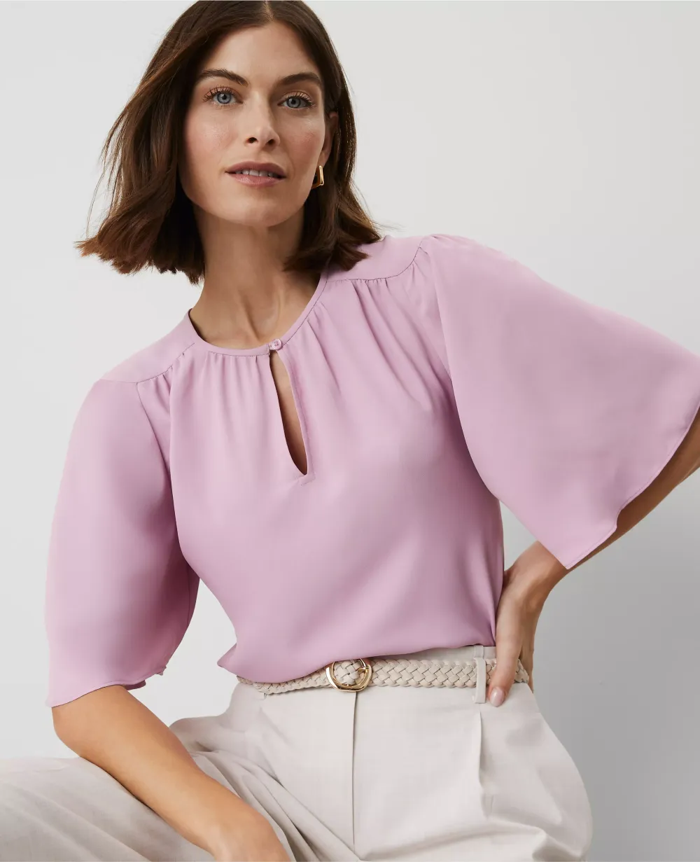 Draped Sleeve Blouse